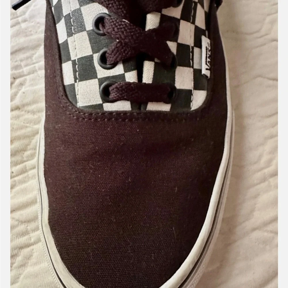 VANS ERA Black and White Checkerboard with Black Toe CUSTOMS Men’s 11 - Picture 3 of 10